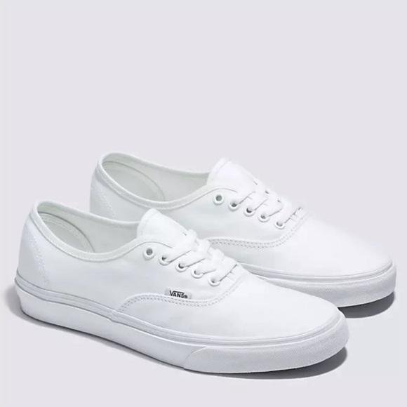 White Lace Up Vans